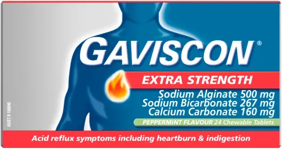 Gaviscon Extra Strength Peppermint Tablets